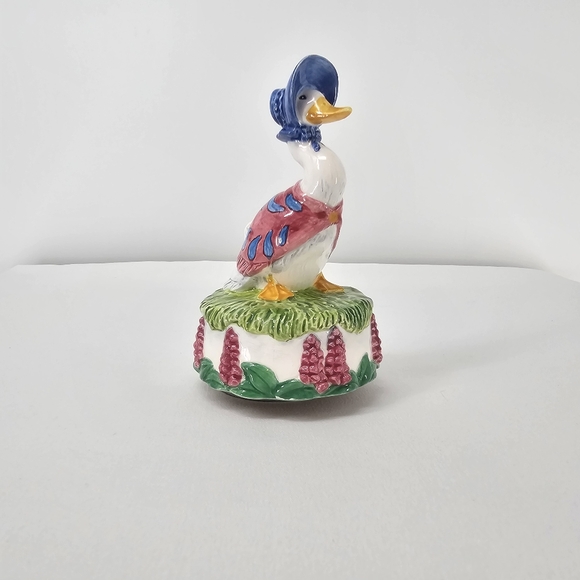 Schmid Jemima Puddle Duck Revolving Music Box RARE - Picture 6 of 6